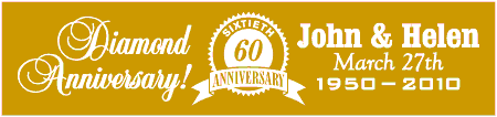 Diamond Anniversary Seal Banner