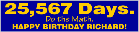 Number of Days in 70th Birthday Banner