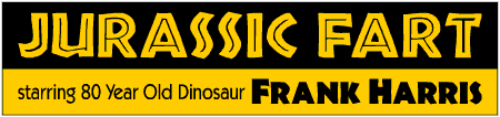 80th Birthday Jurassic Fart Banner