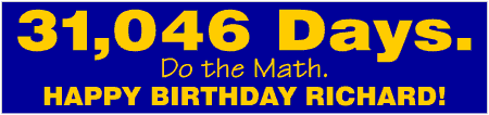 Number of Days in 85th Birthday Banner