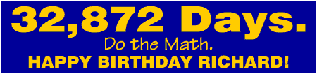 Number of Days in 90th Birthday Banner