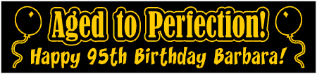 Aged to Perfection 95th Birthday Banner