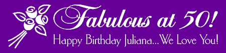 Fabulous Birthday Banner Bouquet Script