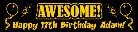Awesome Birthday Banner