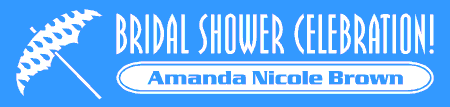 Bridal Shower Banner Celebration