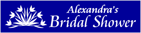 Country Tulips Bridal Shower Banner