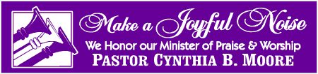 Make a Joyful Noise Praise & Worship Leader Appreciation Banner