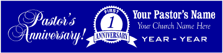 1 Year Pastor's Anniversary Banner