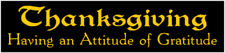 Attitude of Gratitude Thanksgiving Banner