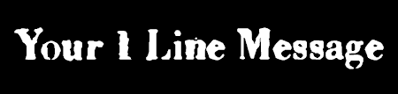 1 Line Imperfect Grunge Style Banner