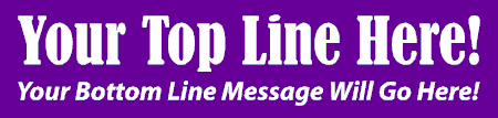 2 Lines Contemporary Style Banner