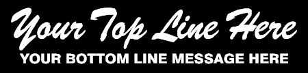 2 Lines Casual Brush Script Top Main Banner