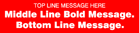 3 Lines Bold Title Case Middle & Bottom Banner