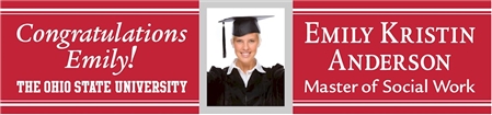 Congratulations Graduate Banner with Photo