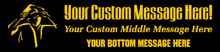 Graduate Custom 3-Lines Banner