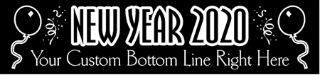 Happy New Year 2020 Banner