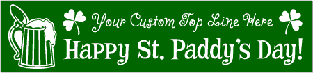 Beer Stein St. Patrick's Day Banner