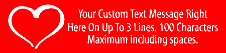 Valentine Heart Custom Banner