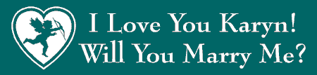 Marry I Love You Banner