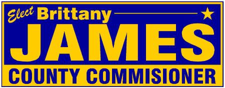 Block Style County Commisioner Political Campaign Banner