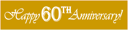 Happy 60th Anniversary Script Banner