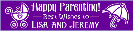 Happy Parenting Baby Shower Banner