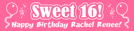 Sweet 16 Party Banner Festive