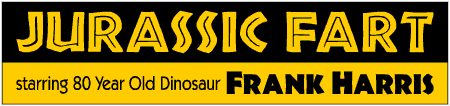 80th Birthday Jurassic Fart Banner