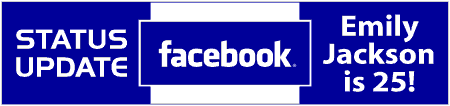 Facebook Status Update Birthday Banner Spoof