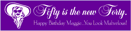 Fifty is New Forty Birthday Banner