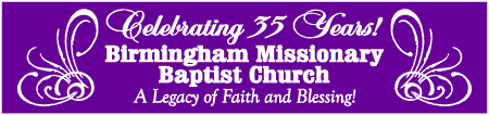 Celebrating A Church Anniversary Banner with Flourish Accents