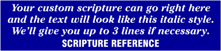 Serif Italic Custom Scripture Banner