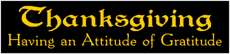 Attitude of Gratitude Thanksgiving Banner