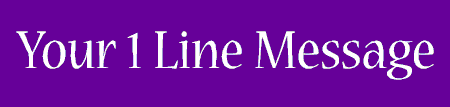 1 Line New Modern Style Banner