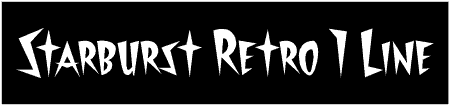 Starburst Retro 1 Line Custom Text Banner