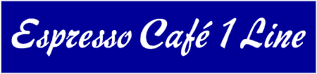 Espresso Cafe 1 Line Custom Text Banner