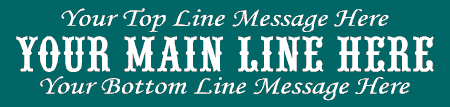 3 Lines Old-Fashioned Homestyle Banner