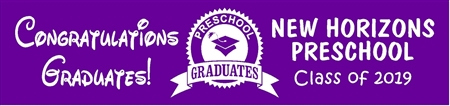 Preschool Graduation Banner from School 1
