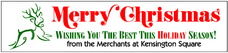 Classic Style Merry Christmas Banner with Reindeer