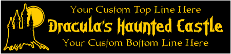 Scary Castle Halloween Banner