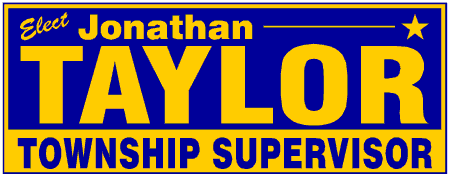 Block Style Township Supervisor Political Campaign Banner