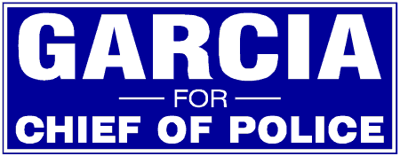 Dark Background Block Style Chief of Police Political Campaign Banner