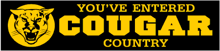 School Mascot Cougar Country Banner