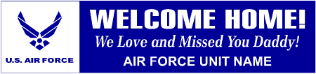 Welcome Home Banner Air Force 2