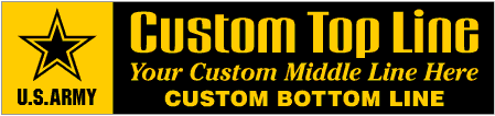 Welcome Home Army Custom 3-Line Banner