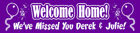 Welcome Home Banner Festive
