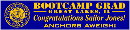 Navy Bootcamp Graduation Banner