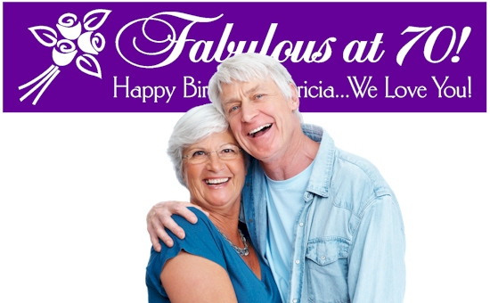 70th Birthday Banners